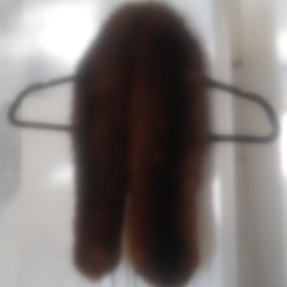 Mink collar brown